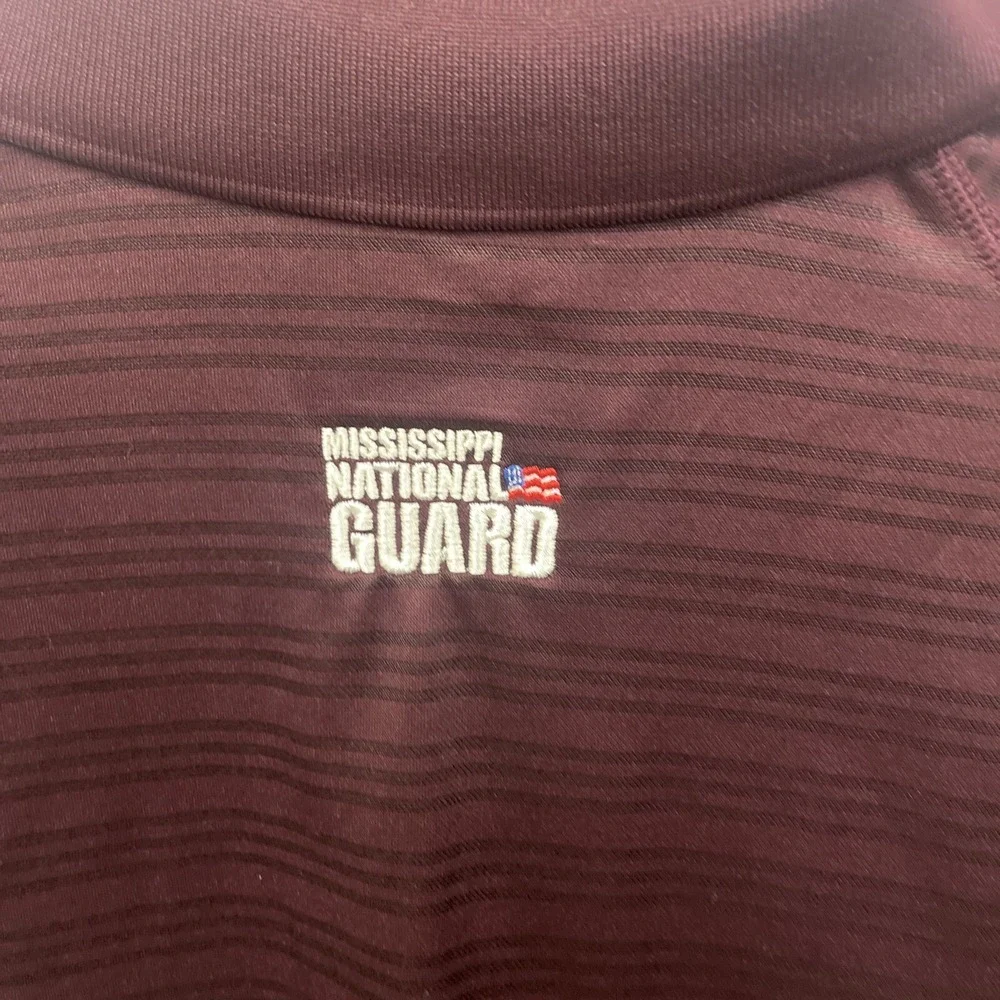 Adidas Shirt Men's XL Maroon Mississippi State Short Sleeve Polo - Picture 5 of 5